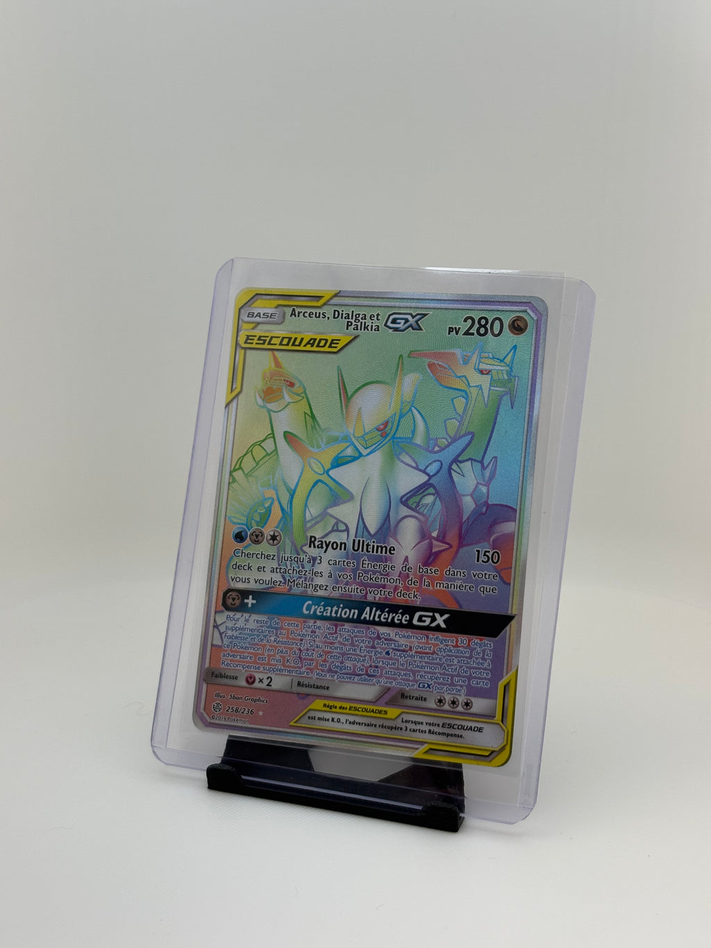 Arceus,Dialga & Palkia GX Rainbow 258/236 Near Mint